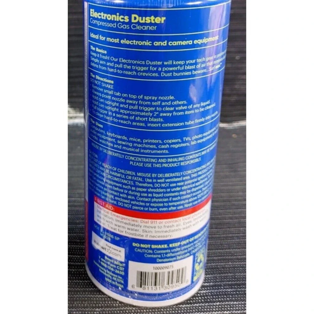 Surf Onn Electronics Duster Spray 10 oz Compressed Gas Cleaner Computer Camera